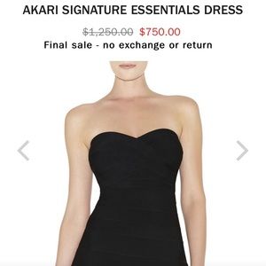 Herve Leger strapless fit-and-flare bandage dress